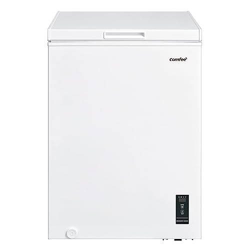 COMFEE' RCC100WH2(E) Congelatore a pozzetto, 99 Litri, Libera installazione, Silenzioso 38 dB, Sistema di raffreddamento D+, Controllo digitale, Adatto a vari scenari, Bianco