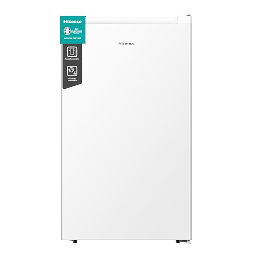 Hisense FV78D4AWE Congelatore monoporta verticale da libera installazione, 3 Cassetti, Classe E, Capacità netta 65 Litri, Bianco