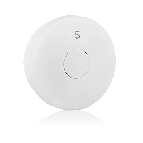 Rilevatore di Fumo con Pulsante di Prova e Modalità Silenziose, Sensore Fotoelettrico 10 anni, Batteria Sostituibile 1 Anno - Smartwares FSM-11410, Bianco