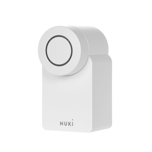 Nuki Smart Lock (quarta generazione), serratura smart con Matter per l'accesso senza chiavi, senza interventi strutturali, serratura elettronica che trasforma lo smartphone in chiave, bianco