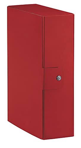 Esselte C28 EUROBOX Cartella per Progetti, 25 x 35 cm, Dorso 8 cm, Rosso, Confezione da 1, 390328160