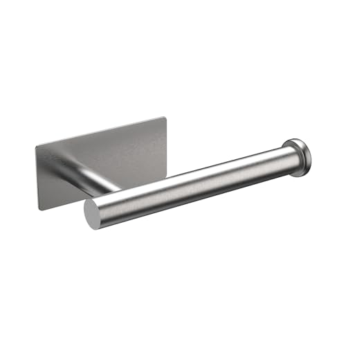 Ibergrif MK34052 Porta Carta Igienica Adesivo Portarotolo Carta Igienica Acciaio Inox per Bagno e Toilette,Acciaio Inossidabile