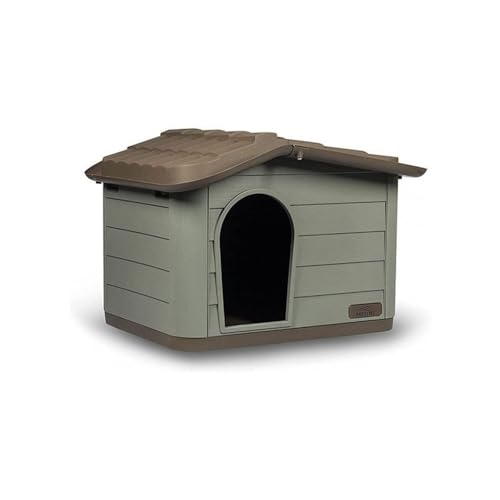 SAFETY PET VILLA PRINCESS, Cuccia Smontabile Per Cani Gatti, Cuccia in Materiali Riciclati, Tetto Asportabile, Dimensioni 60x41x51h