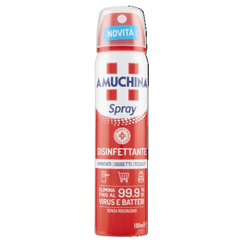 Amuchina Spray Disinfettante Virucida per Ambienti, Oggetti e Tessuti, 100 ml