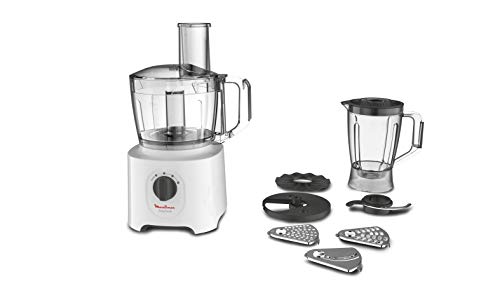 Moulinex FP2461 Easy Force Robot da Cucina Multifunzione All-in-One, 2.4 Litri, 700 W, 6 Accessori per 25 Funzioni, Robot Frullatore e Tritatutto