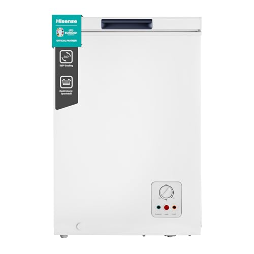 Hisense MCF95E Congelatore a Pozzo 95 L di capacità, Silenzioso 40 dB, Bianco, 54.6 x 47.9 x 85.4 cm