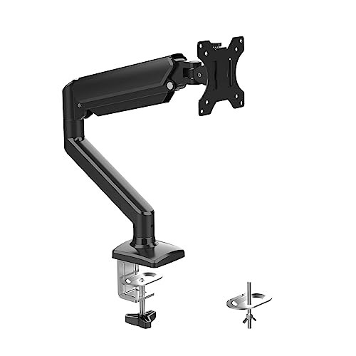 GRIFEMA GB2003-1 Supporto per monitor a molla a gas per schermo di computer da 13-32 pollici, altezza regolabile, VESA 75x75/100x100, peso 2-9 kg, nero