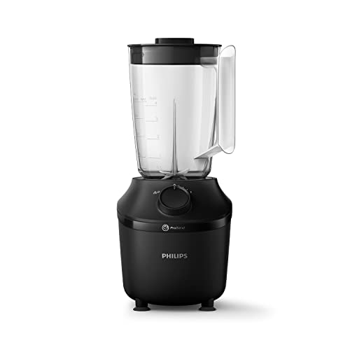 Philips Frullatore per Frullati e Smoothie - 450W, Caraffa da 1.9L, App HomeID, 1 Velocità + Pulse, Lama ProBlend, Tritaghiaccio e Bicchiere per Frullati d'Asporto (HR2041/41)