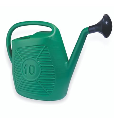 Ecoplast | Annaffiatoio 10 Litri, Annaffiatoio da Giardino in Plastica, Verde, 47,5X19X36