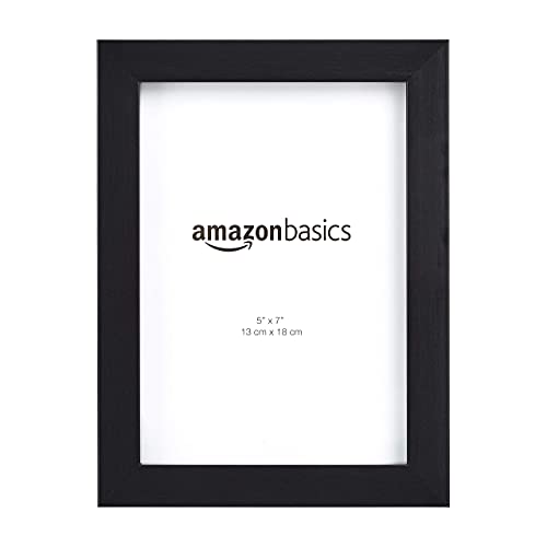 Amazon Basics - Rettangolare Cornice per foto - 13 x 18 cm, Nero, Confezione da 2