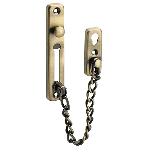 Sayayo Chiavistello a Catena per Porte di Sicurezza Serratura Porta Catenaccio Porta, per Porte e Finestre Interne, Hotel, Casa in Affitto, in Acciaio Inossidabile Bronzo, EFD9000-Q