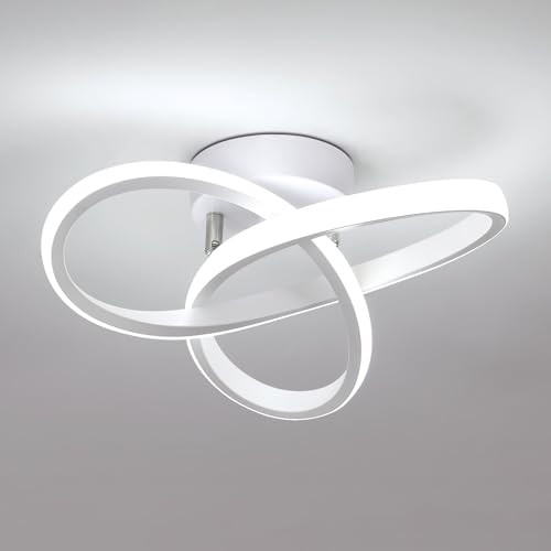 Comely Lampada da Soffitto LED Moderna, 22W 2500lm Creativo Forma di Fiore Plafoniera LED Soffitto, Illuminazione a soffitto per Camera da letto Sala Cucina Bagno Corridoio, Bianco Freddo 6500K