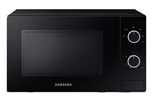 Samsung Forno a Microonde a Libera Installazione Cottura Essenziale, MS20A3010AL, Microonde 1050 W, 20 L, 44l x 25,9h x 33,7p cm, Nero