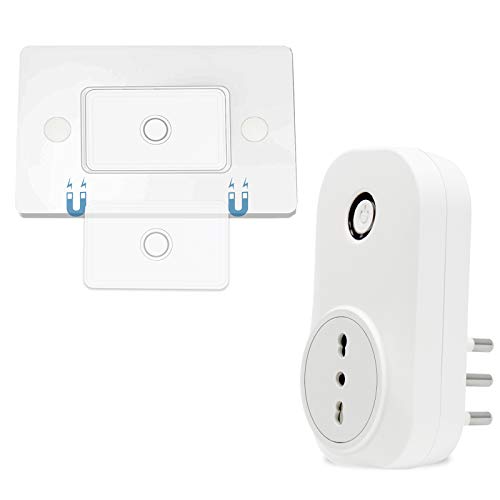 LoraTap Presa Telecomandata con Telecomando, Presa Elettrica Italiana con Interruttore Senza Fili, 200m Controllo Remoto Wireless Switch per Elettrodomestici, 16A/3500W, 2 Anni di Garanzia