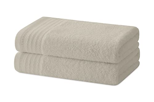 Degrees home - Set di 2 asciugamani - Asciugamani da bagno - 100% cotone - 480g/m2-100x50 cm