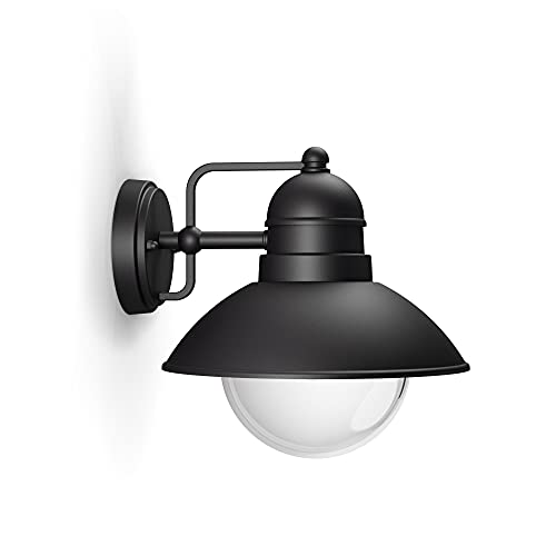 Philips Lighting Lampada da Parete Hoverfly, per Esterno E27, 60 W, Nero