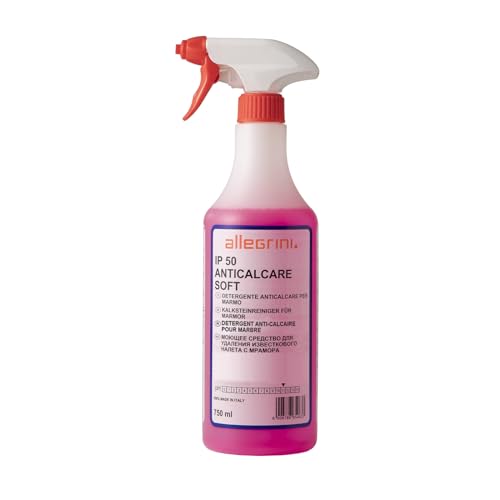 Allegrini IP 50 Anticalcare Soft Detergente Bagno Spray Sciogli Calcare Professionale per Pulizia Doccia e Rubinetteria 750 ml