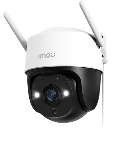 Imou 2K Telecamera Wi-Fi Esterno Visione Notturna a Colori, 3MP Telecamera WiFi 360° IP66, Rilevamento Umano, Tracciamento Intelligente, 2,4Ghz