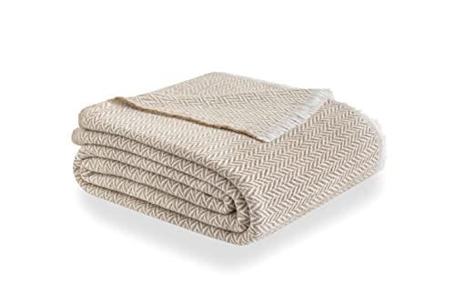 Todocama - Coperta in cotone extra morbido, quattro stagioni, copriletto multiuso, plaid per letto, coperta in pile, copriletto, copriletto, copriletto, copriletto. (120 x 180 cm, beige sabbia),