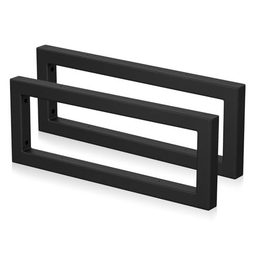 Mordx 2 Supporti da Parete, Design per Lavabo, Supporto per Scaffali, Consolle per Lavabo, Porta Asciugamani (Nero, 40 cm)