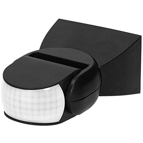 Orno CR-236 Sensore Di Movimento Per Luci Esterno Con Sensore Crepuscolare 180 Gradi 1200w Max. Ip65 Impermeabile (Nero)