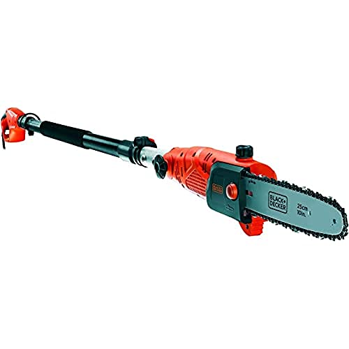 BLACK+DECKER, Sega POTATRICE A Filo 800W - Barra 25 CM - VELOCITA' Catena 11.5 M/S - Testa PIVOTANTE - LUBRIFICAZIONE Automatica PS7525-QS