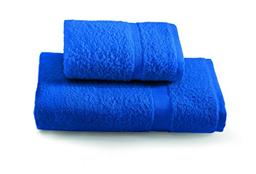 Gabel Tintunita & Co Set Asciugamani, 100% Cotone, Blu Elettrico, ‎100 x 60 x 0.8 cm, 200 grammi