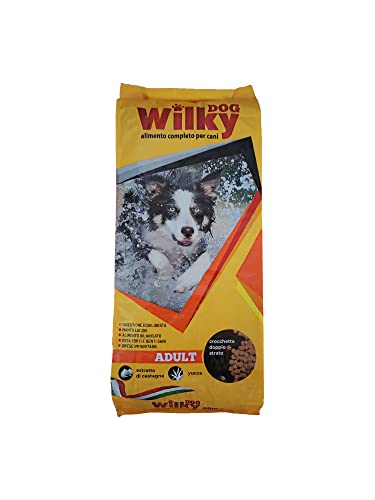 Wilky Dog Adult, crocchette 20 Kg offerte, alimento secco bilanciato per cani adulti di tutte le razze e taglie. Prodotto Made in Italy con ingredienti scelti