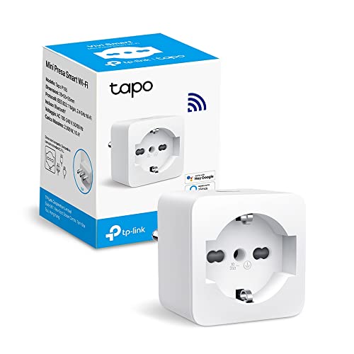 Tapo P105 Presa Smart Italiana, WiFi Intelligente Smart Plug, Controllo Vocale, Compatibile con Alexa e Google Home, Controllo Remoto Tramite APP Tapo, Tempo di Preselezione