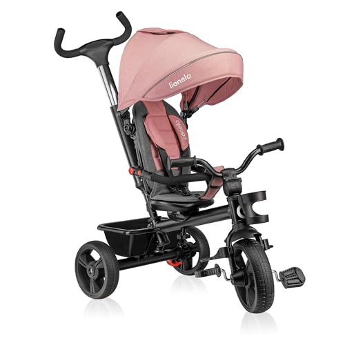 Lionelo Haari 2 in 1 Triciclo bici e passeggino fino a 25kg, Pieghevole, Fronte mamma e fronte strada, Regorabile compatto con Borsa e portabibite, Cinture a 3punti Triciclo per bambini da 1 a 5 anni