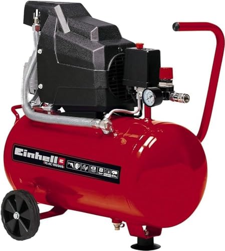 Einhell TC-AC 190/24/8 Compressore Ad Aria, Serbatoio Aria 24 L, ‎Rosso