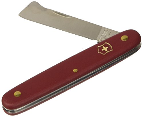 Victorinox, Coltello da innesto, Professionale, per Vivai e Giardinieri, Svizzero, poliammide, rosso, Lama, dritta