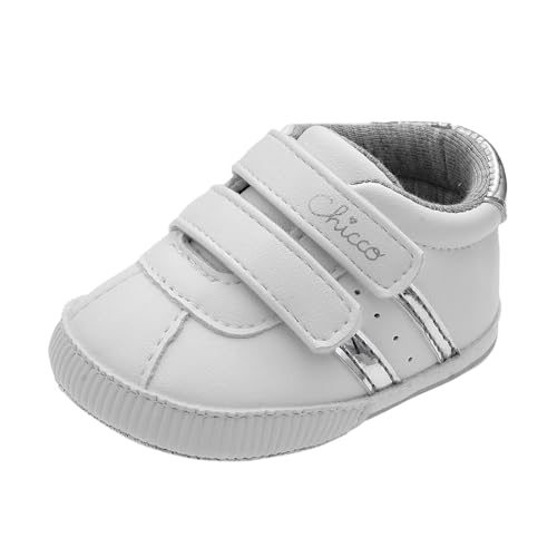 Chicco Sneaker, Neonato 0-24/Neonata 0-24, Bianco, 18, Designed in Italy