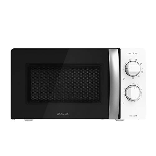 Cecotec Forno a Microonde con Grill ProClean 2110 da 20 Litri, 700W, con 6 livelli di potenza, funzione grill, tecnologia 3DWave, modalità scongelamento, timer fino a 30 minuti