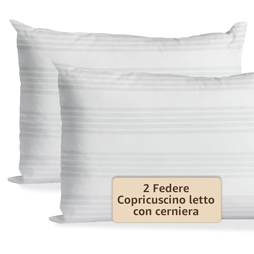 SoNiT home decor - Copricuscino Letto - Federe Cuscino Letto - Coprifedere Cuscini Letto Con Cerniera - 2 Pezzi - Dimensione 50x80