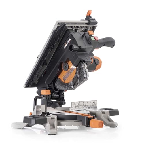 Evolution Power Tools R210MTS-G2 Troncatrice convertibile in sega da banco - ibrida,compatta e portatile -Per taglio multi-materiale su legno,metallo,plastica e molto altro,con lama da 210 mm inclusa