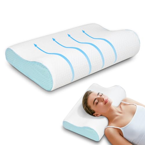 Enighs Comodi Cuscino Cervicali per Alleviare il Dolore con Memory Foam