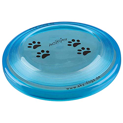 Trixie Dog Activity Disc Dog Bite-Proof, Gioco per cani, Diametro 23cm, Colori assortiti, 1 pezzo