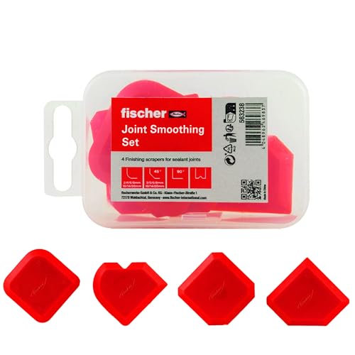 Fischer Set Spatole per Silicone per una Applicazione e Stesura Elegante e Professionale, 563238