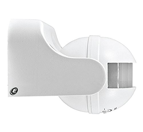 Electraline 58412 Sensore di Presenza di Movimento, Interruttore Crepuscolare e Timer IP44, Bianco