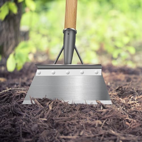 MININUSI Pala per Pulizia Multifunzione,Pala da Giardino in Acciaio Inossidabile,Strumento per Diserbo da Giardino in Metallo Resistente,Pala da Giardinaggio,per Rimozione Ghiaccio,Muschio(20cm)