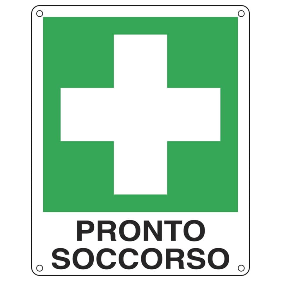 Cartello d'emergenza 12x14,5 cm Cartelli Segnalatori'Pronto soccorso'