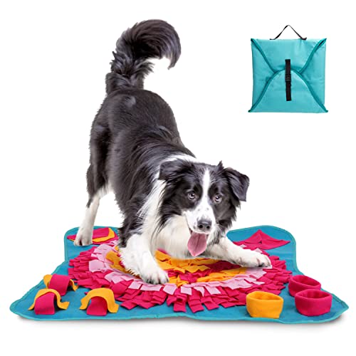 Nobleza - Sniffing Mat Tappetino Olfattivo Cane, Attivazione Mentale, Tappeto intelligenza, Puzzle per Addestramento, Lavabile, Giochi Interattivi, 70 * 70CM