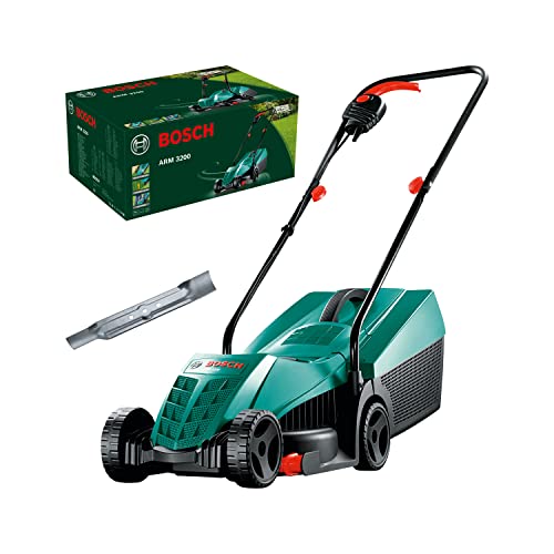 Bosch Home And Garden Rasaerba Elettrico Arm 3200, 1200 W, Verde, Larghezza Di Taglio 32 Cm