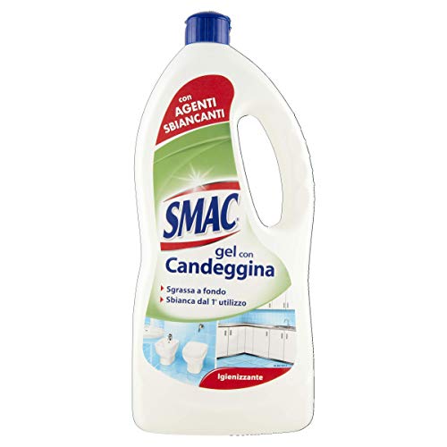 Smac - Detergente Gel Multisuperficie con Candeggina, Azione Igienizzante e Sgrassante, con Agenti Sbiancanti, 850 ml