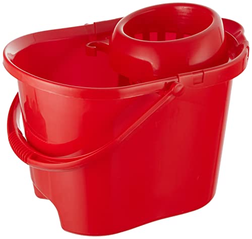 Perfetto Classico Secchio con Strizzatore, Plastica, Rosso, 39x28x30.5 cm