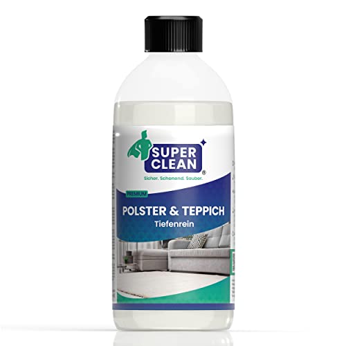 SUPER CLEAN Pulitore profondo concentrato per tutti i tipi di tappezzeria tappeti, sedili dell'auto, divano o sofà Contenuto: 500 ml