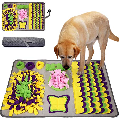 McNory Sniffing Tappeto per Cani Dogs, Dog Sniffing Mat Snuffle Mat per Cani per Cani Tappeto Sniffing Mat Cani tappetini Puzzle per Addestramento Cani per Giochi Interattivi(70 * 50cm)