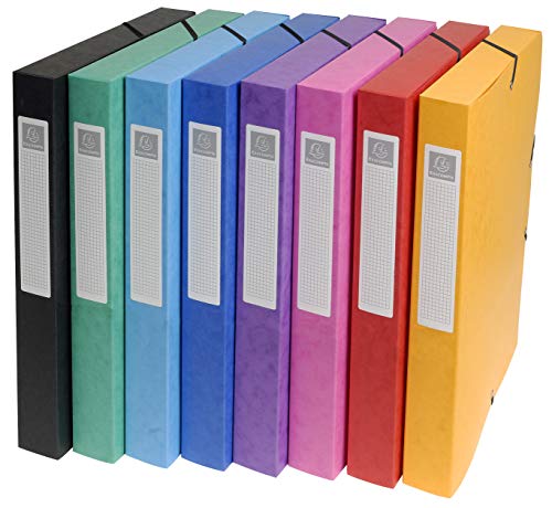 Exacompta 50300E Archivio, Confezione da 8, Multicolore