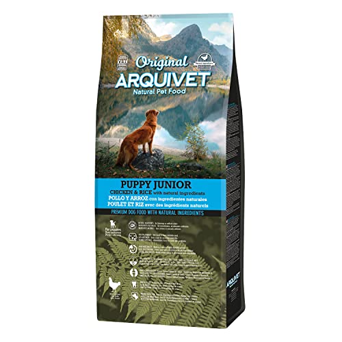 ARQUIVET Original - Puppy junior - Pollo e riso - Crocchette per cuccioli - 12 kg - Cibo per cani giovani o madri in gravidanza